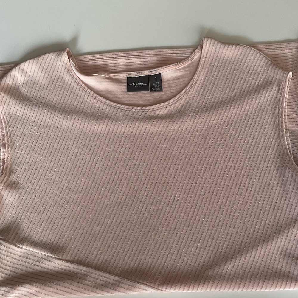 Chico’s Travelers Pretty in Pink Top - Picture 6 of 9
